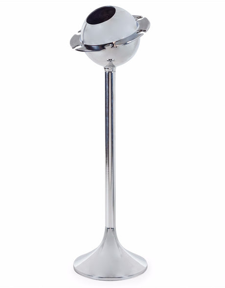 Polished Aluminium Floor Standing Saturn Ice Bucket - AL133X