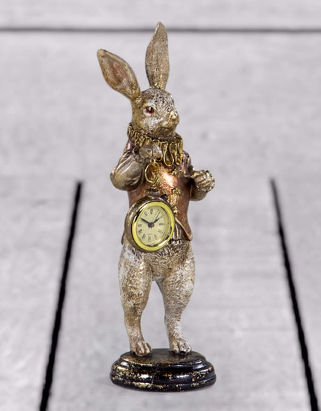 The White Rabbit Standing Clock Figure - Gold - RM59