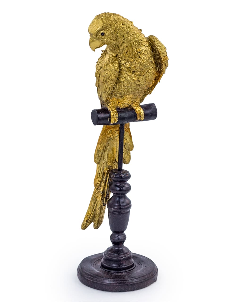 Gold Parrot on Perch Figure - RM61