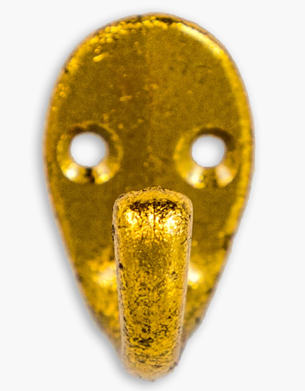 Medium Round Gold Metal Mirror on Hanging Rope with Hook - JRG12