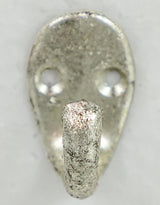Medium Round Silver/Champagne Metal Mirror on Hanging Rope with Hook - JRG15