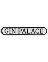Antiqued Wooden "Gin Palace" Road Sign - RS62