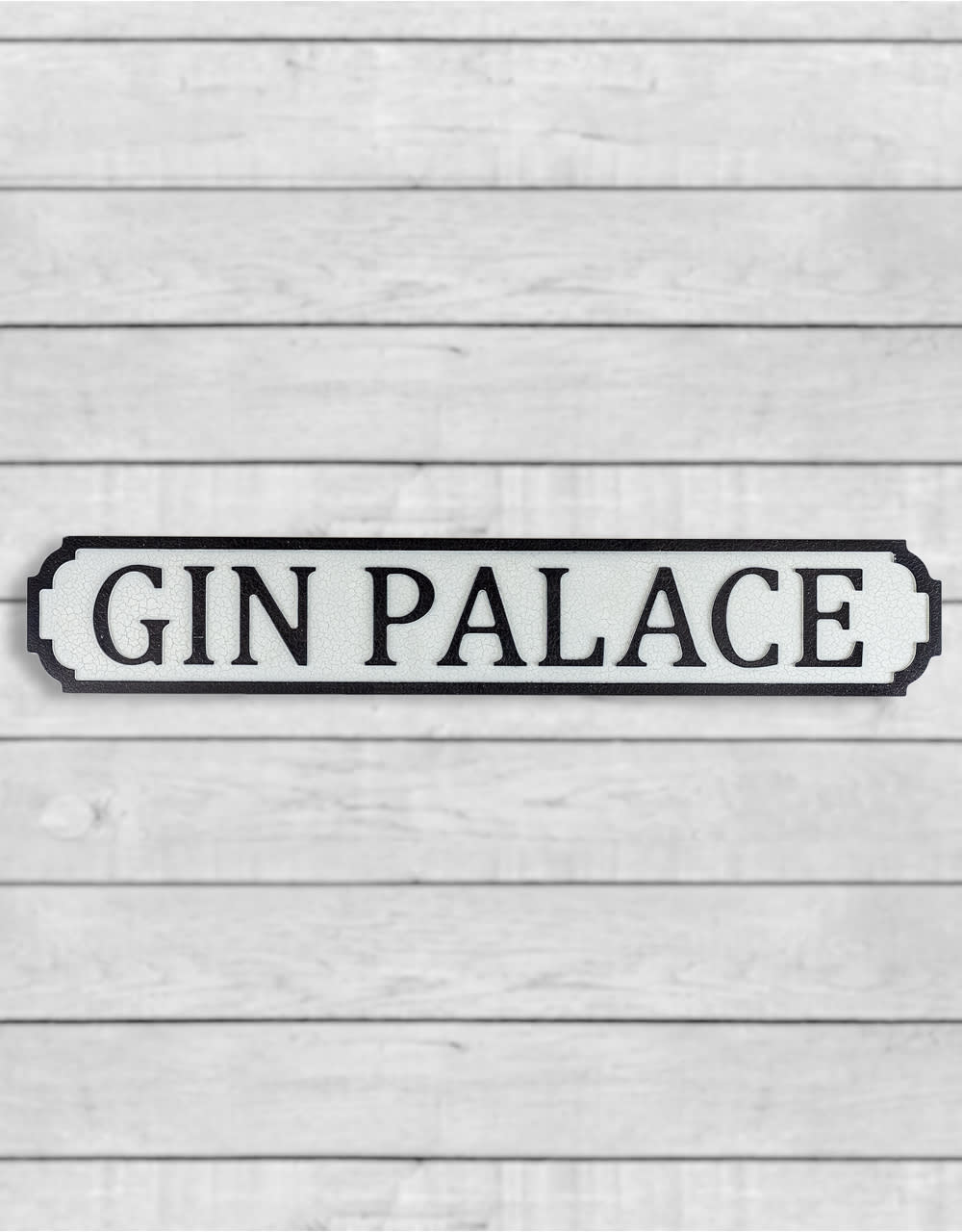 Antiqued Wooden "Gin Palace" Road Sign - RS62