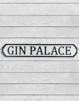 Antiqued Wooden "Gin Palace" Road Sign - RS62