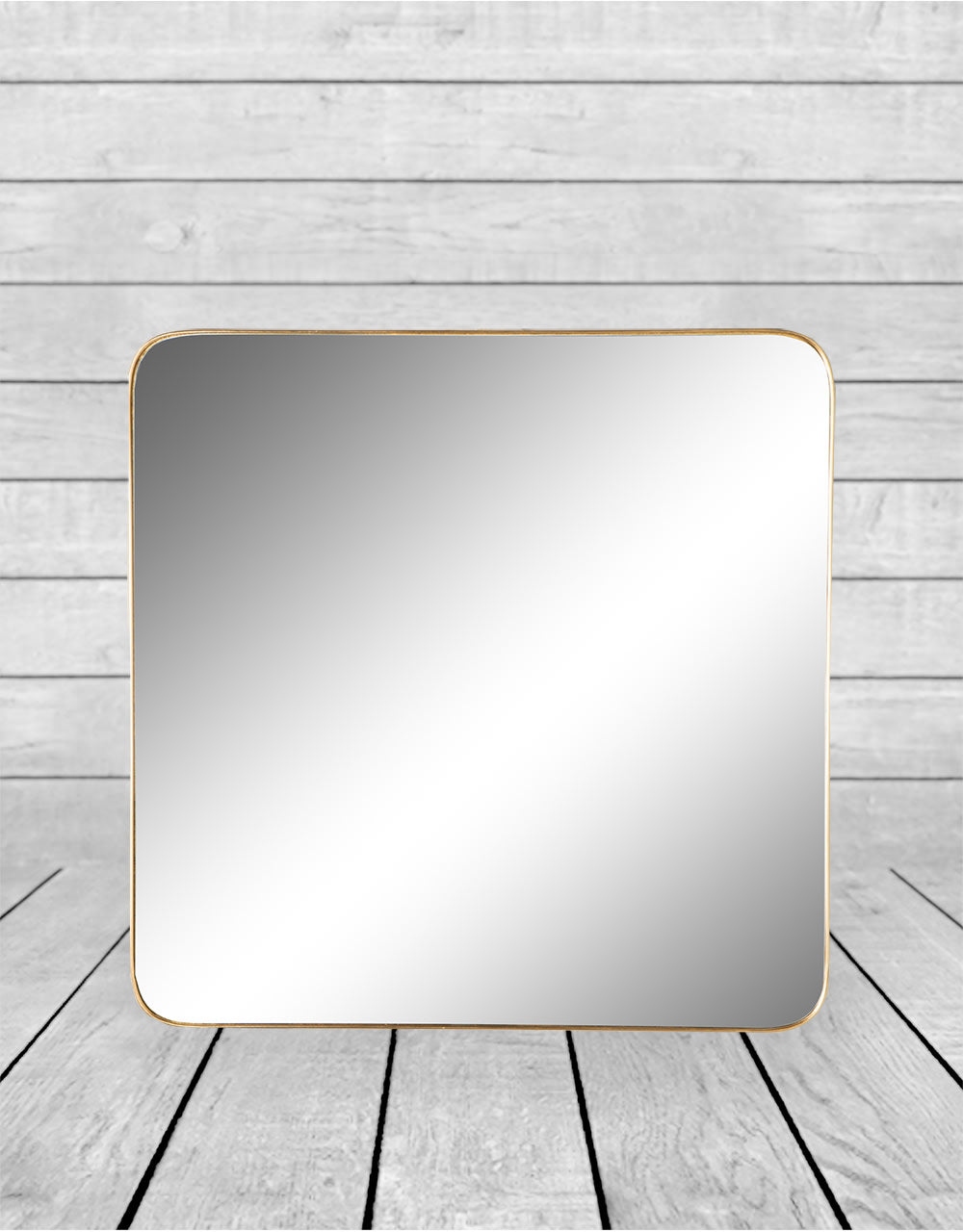 Large Square Gold Framed Arden Wall Mirror - M386