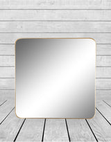 Large Square Gold Framed Arden Wall Mirror - M386
