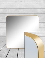 Large Square Gold Framed Arden Wall Mirror - M386