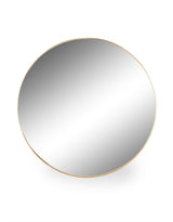 Large Round Gold Framed Arden Wall Mirror - M390
