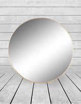 Large Round Gold Framed Arden Wall Mirror - M390