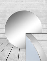 Large Round Silver Framed Arden Wall Mirror - M391