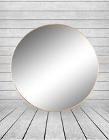 Extra Large Round Gold Framed Arden Wall Mirror - M392