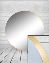Extra Large Round Gold Framed Arden Wall Mirror - M392