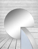 Extra Large Round Silver Framed Arden Wall Mirror - M393