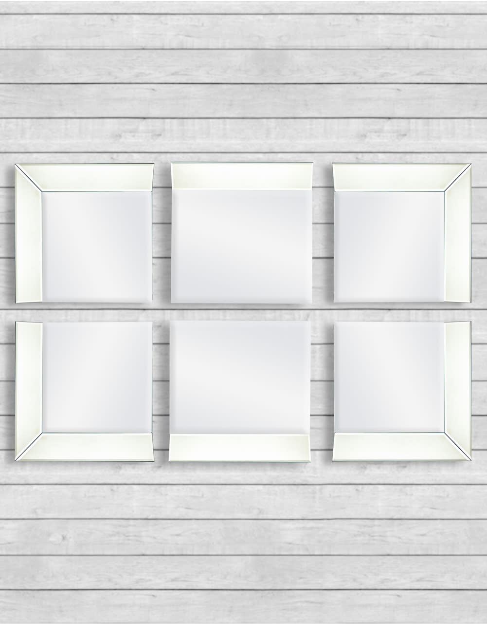 Venetian 4 Corner Piece Mirror Set - V398