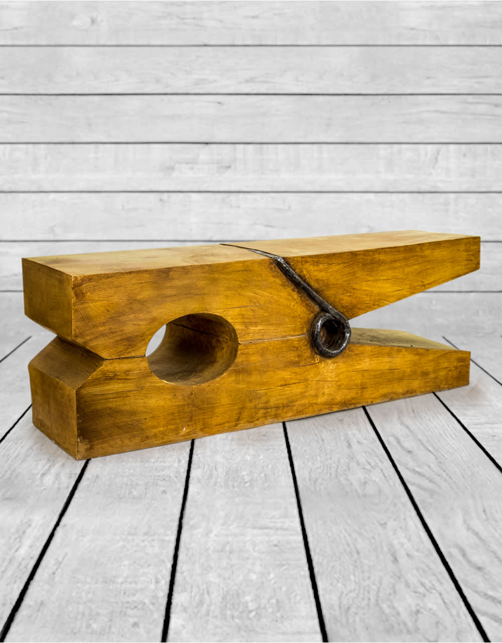 Giant Wooden Effect Clothes Peg Table/Stool - NBR20