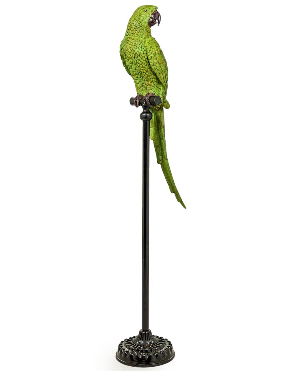 Large Green Parrot on Floor Standing Perch - RM63