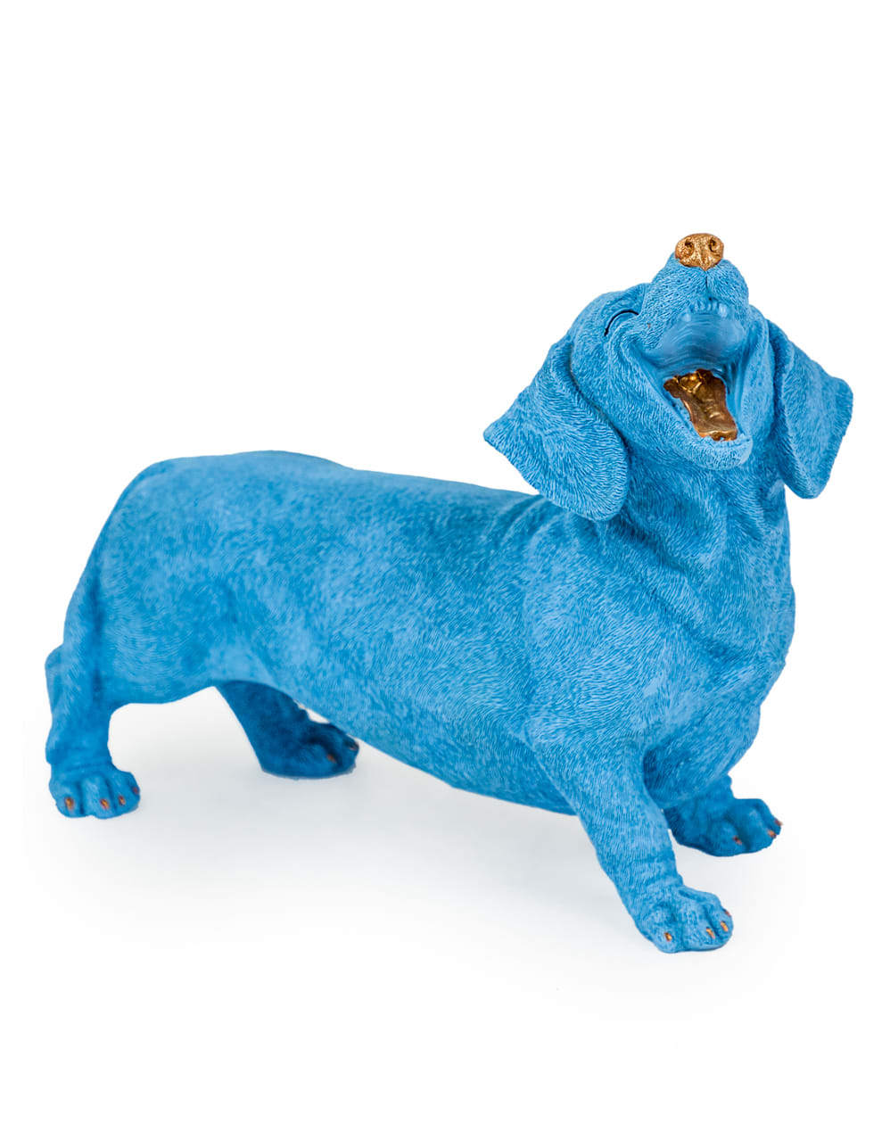 Blue Laughing Dachshund Figure - FL57