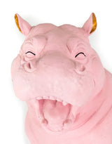 Pink with Gold Details Laughing Hippo Figure - FL58