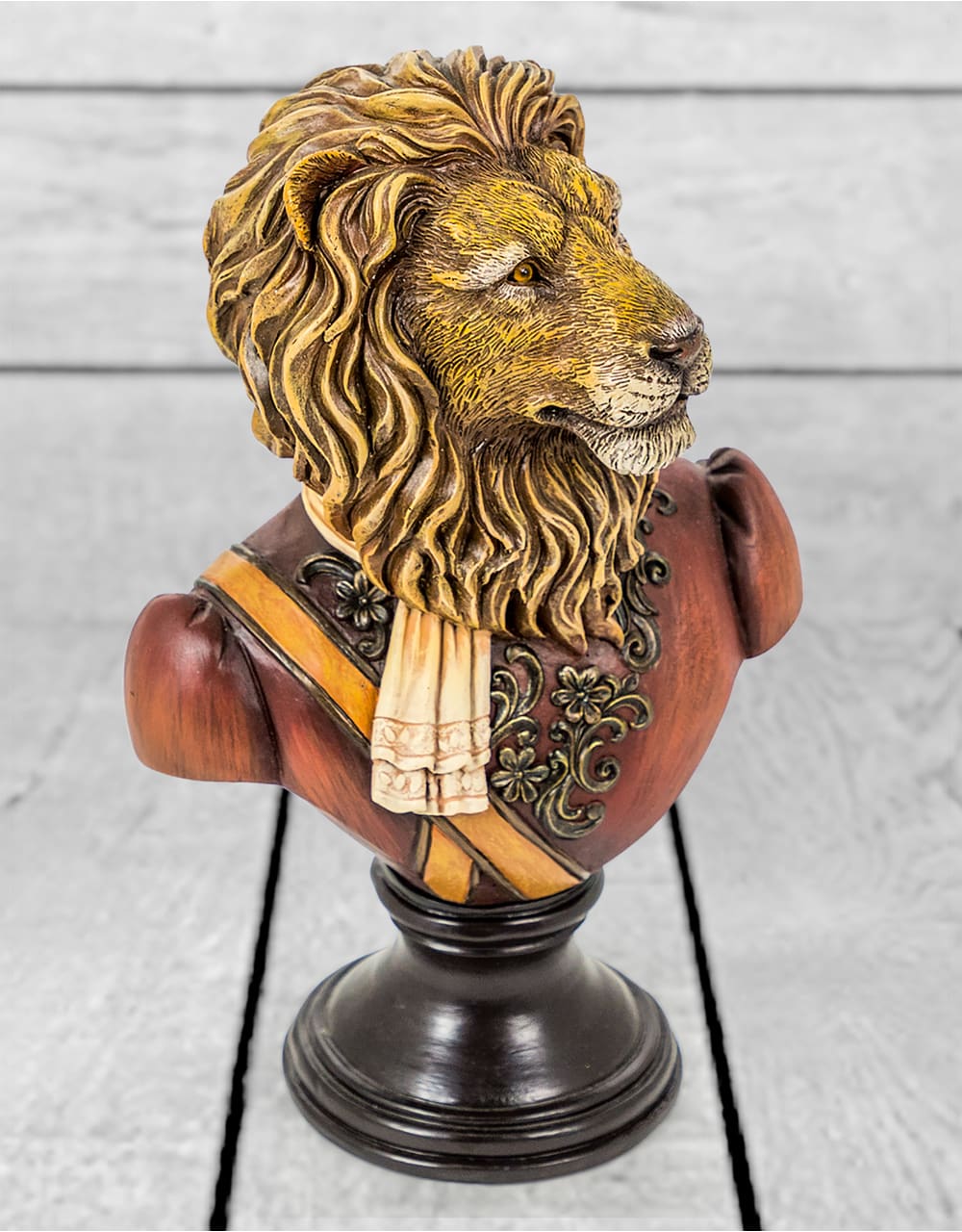 Gentry Lion Bust on Round Base - BD145