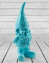Large Bright Blue Standing Gnome Figure - FL113