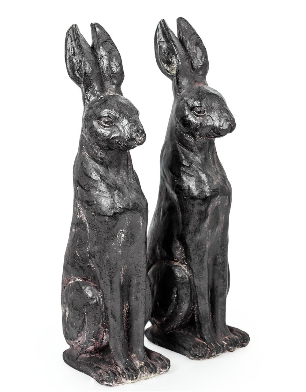 Pair of Small Rustic Rabbit Figures (1 PAIR PER CARTON) - NBR23