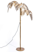Antique Gold Palm Leaf Floor Lamp - CH282
