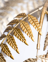 Antique Gold Palm Leaf Floor Lamp - CH282