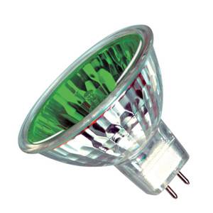 Dichoric Reflector 50w 12v GU5.3 Iwasaki Lighting Green MR16 50mm 32° Light Bulb - JR1563