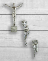 Set of 3 Antique Silver Rock Climbing Men Wall Figures - CRT16