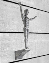 Set of 3 Antique Silver Rock Climbing Men Wall Figures - CRT16
