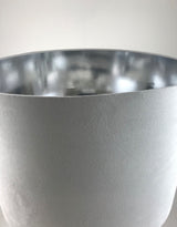 Antiqued Glass Urn Lamp with Silver Velvet Cylinder Shade - TL50