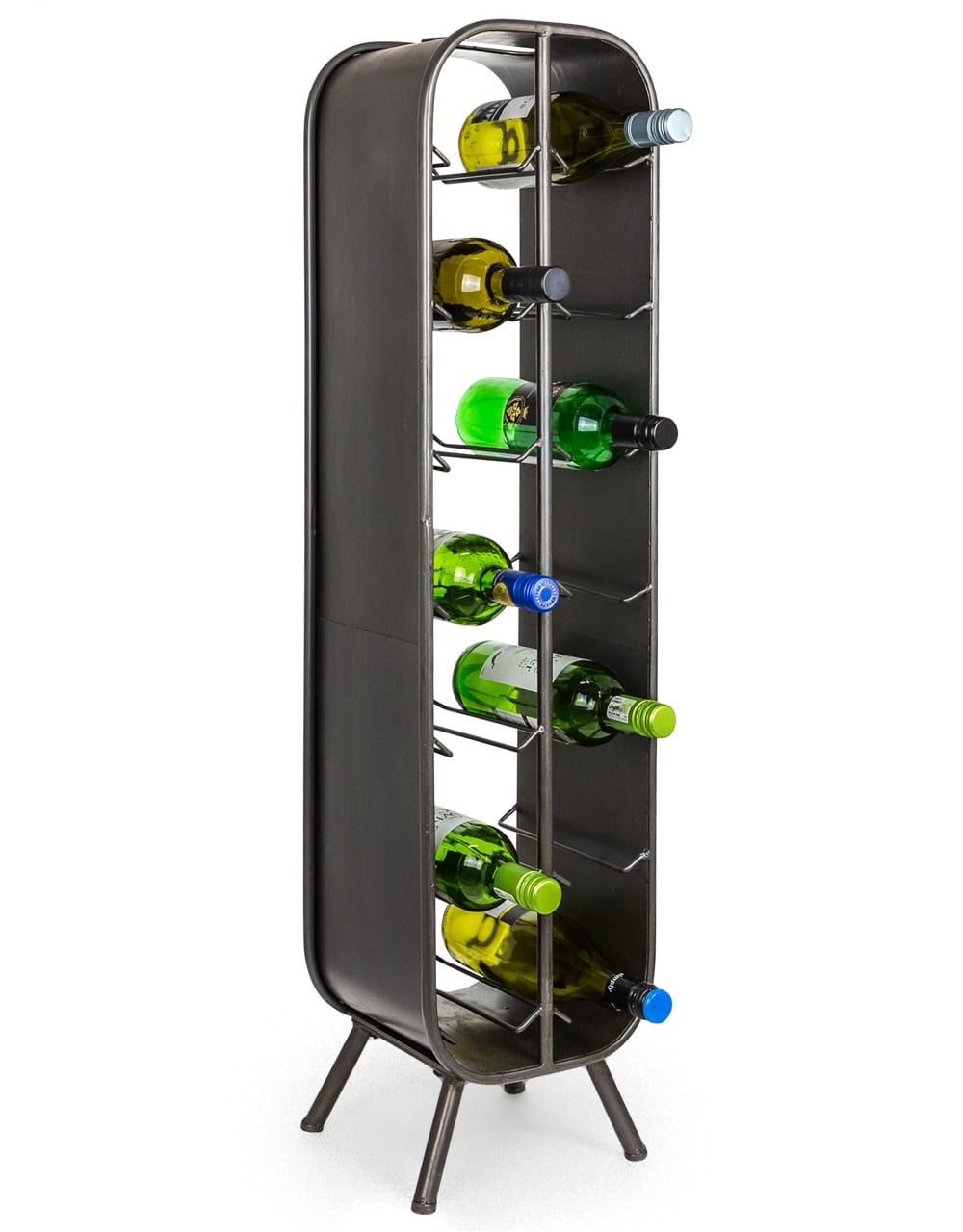 Camden Metal Industrial Large 14 Bottle Wine Rack - DT-8116