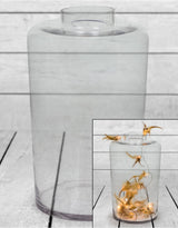 Medium Clear Glass Jar Vase - GW72