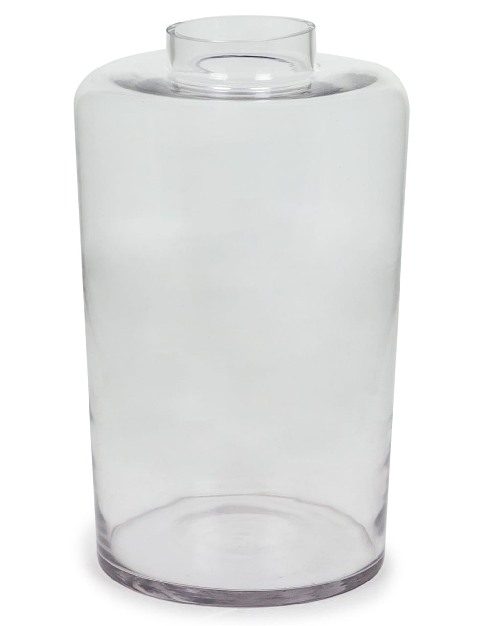 Medium Clear Glass Jar Vase - GW72