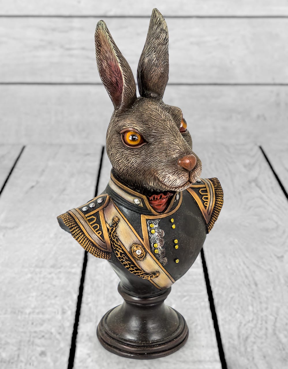 Gentry Rabbit Bust on Round Base - BD155