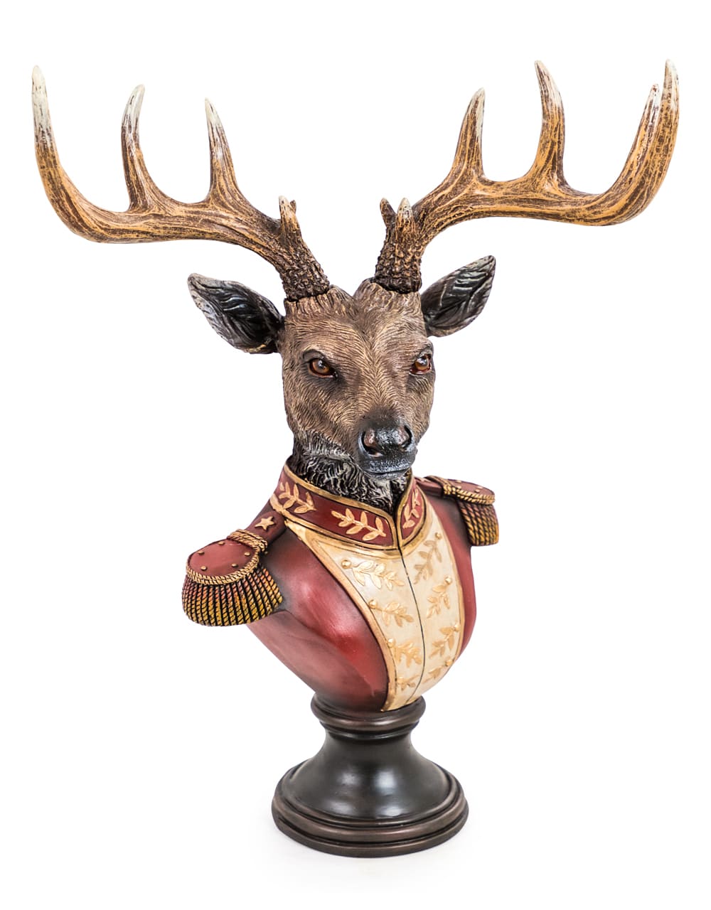 Medium Gentry Stag Bust on Square Base - BD156