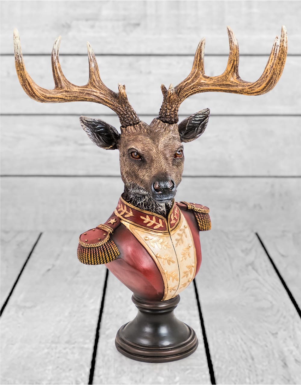 Medium Gentry Stag Bust on Square Base - BD156