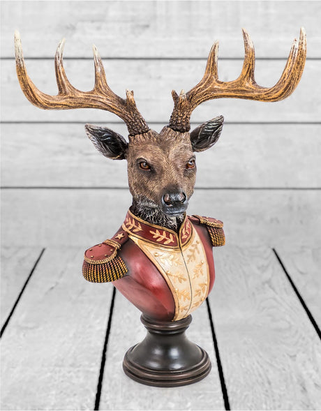 Medium Gentry Stag Bust on Square Base - BD156