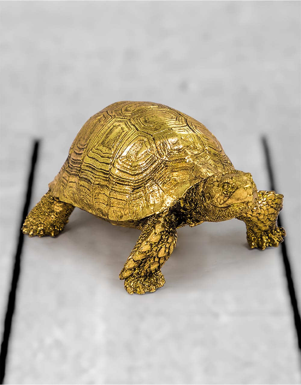 Small Gold Tortoise Figure - DVM18
