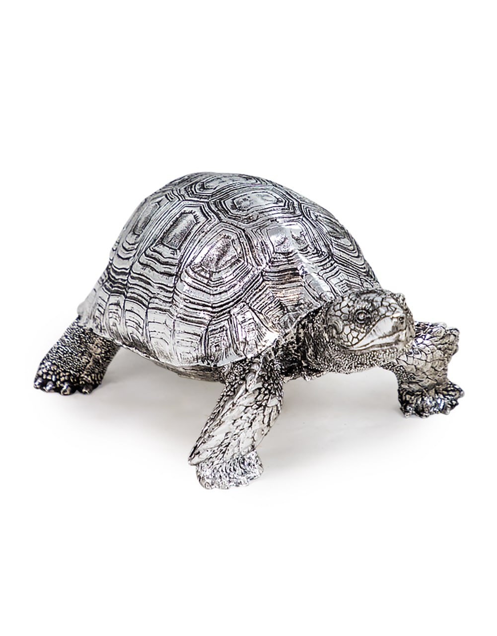 Small Silver Tortoise Figure - DVM19
