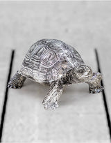 Small Silver Tortoise Figure - DVM19