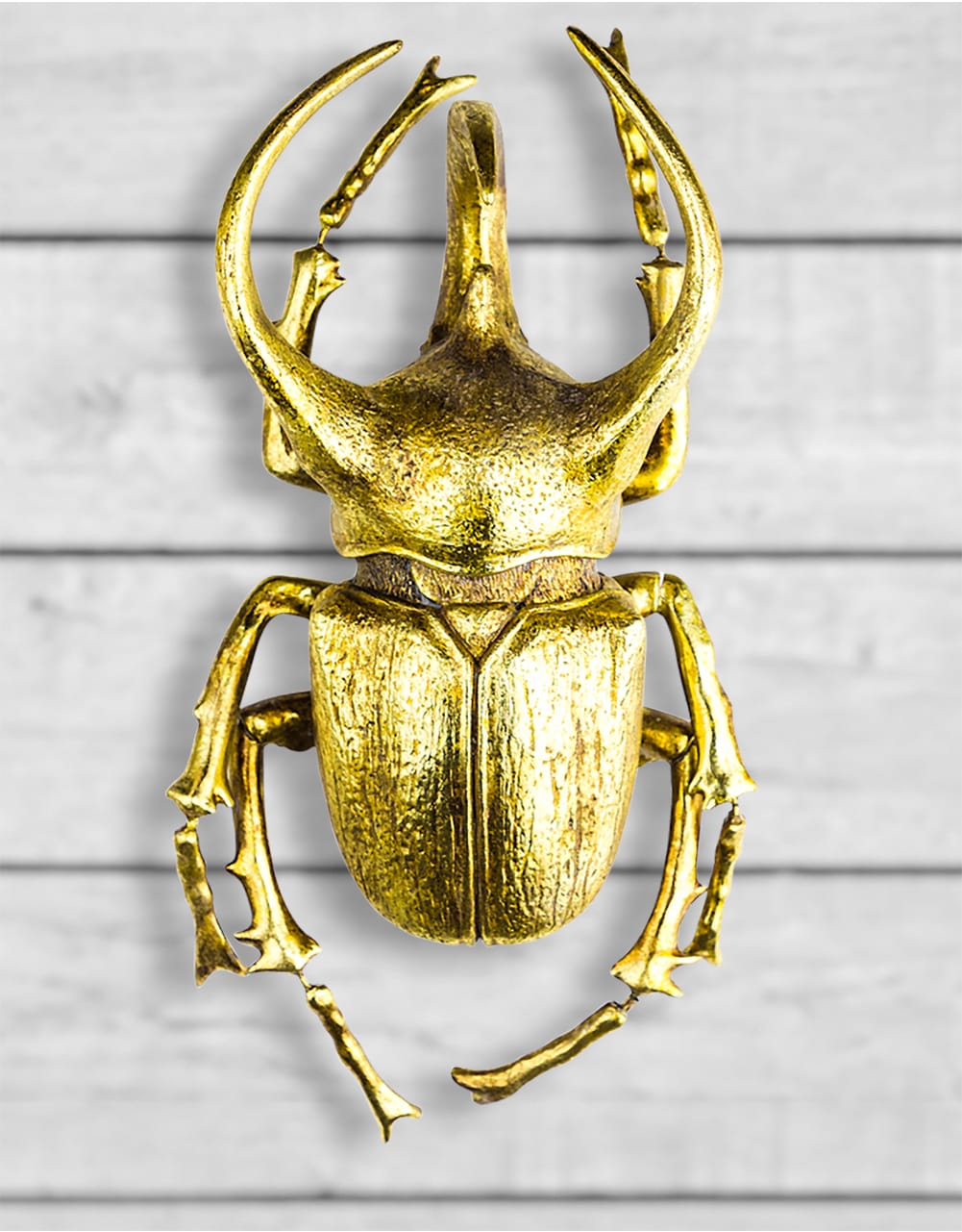 Extra Large Gold Beetle Wall Decor - TPR13