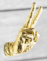 Gold Set of 4 Peace Wall Hands - TPR21