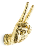 Gold Set of 4 Peace Wall Hands - TPR21