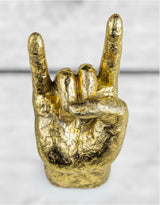 Gold Set of 4 Rock On Wall Hands - TPR22