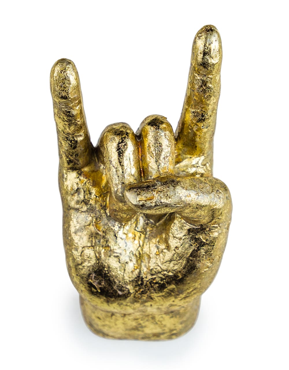 Gold Set of 4 Rock On Wall Hands - TPR22