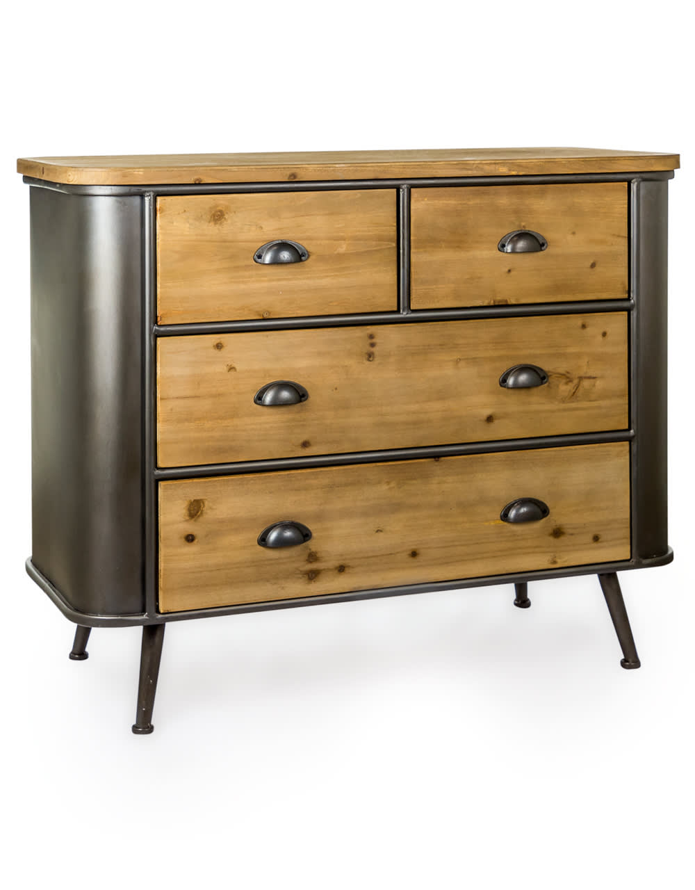 Shoreditch Metal and Wood Chest of Drawers - DTC31