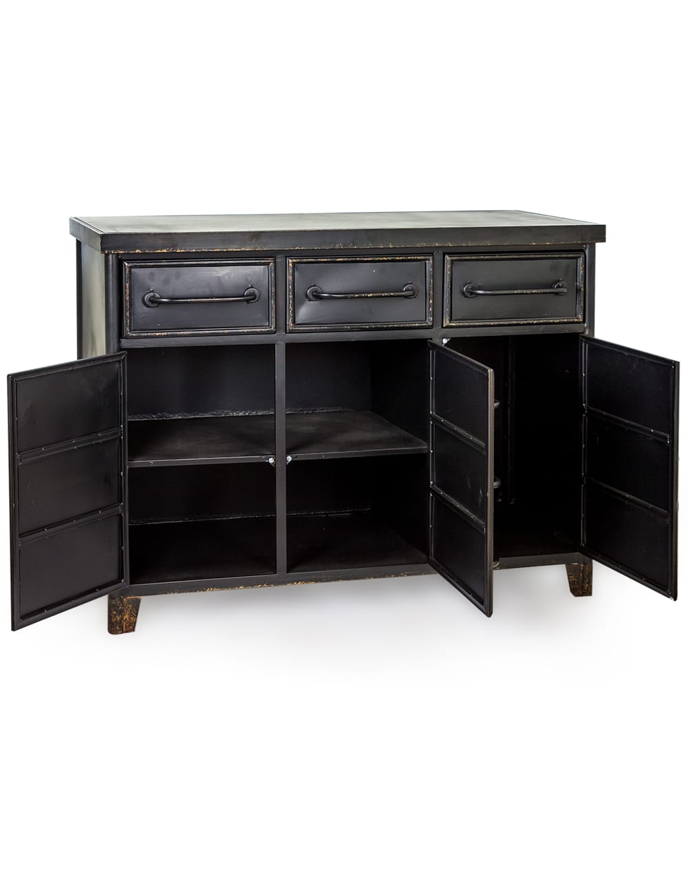 Black Metal "Verne" Multi Drawer Cabinet - VRN12