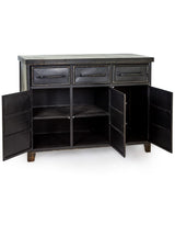 Black Metal "Verne" Multi Drawer Cabinet - VRN12