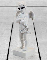 White "Too Cool" Cherub Figure on Base - CRT28